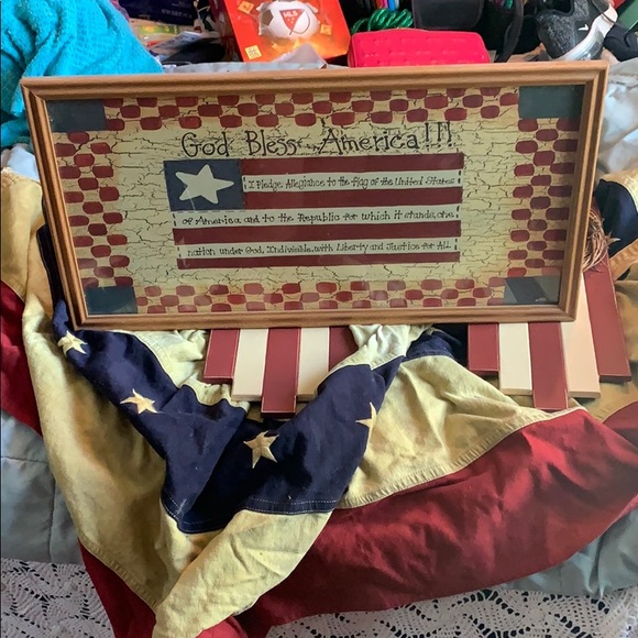 American Flag “I Pledge of Allegiance” Wall Art - Picture 2 of 6